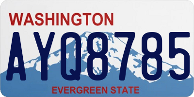 WA license plate AYQ8785