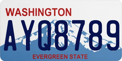 WA license plate AYQ8789