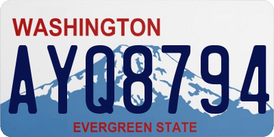 WA license plate AYQ8794