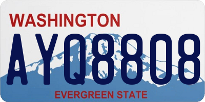 WA license plate AYQ8808