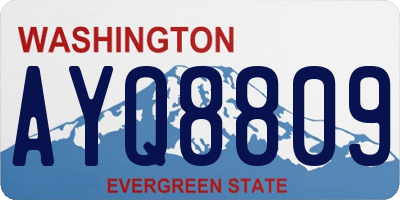 WA license plate AYQ8809