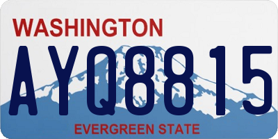 WA license plate AYQ8815