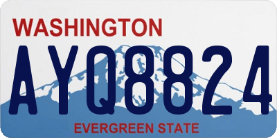 WA license plate AYQ8824