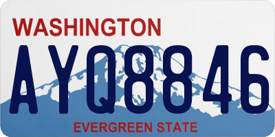 WA license plate AYQ8846