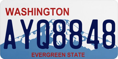 WA license plate AYQ8848
