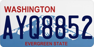 WA license plate AYQ8852