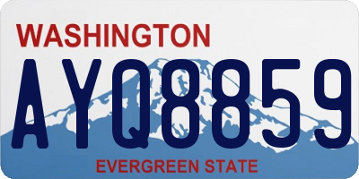 WA license plate AYQ8859