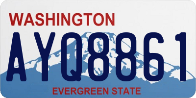 WA license plate AYQ8861