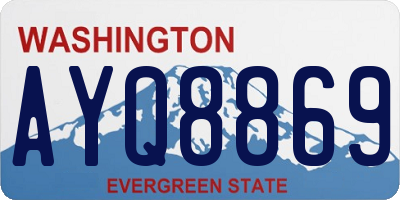 WA license plate AYQ8869