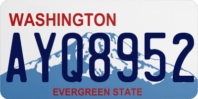 WA license plate AYQ8952
