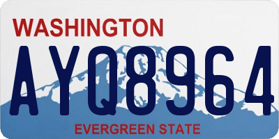 WA license plate AYQ8964