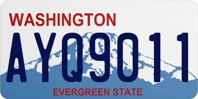 WA license plate AYQ9011
