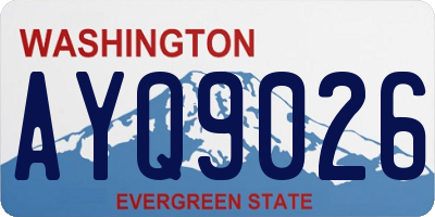 WA license plate AYQ9026