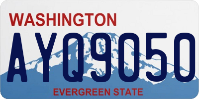 WA license plate AYQ9050