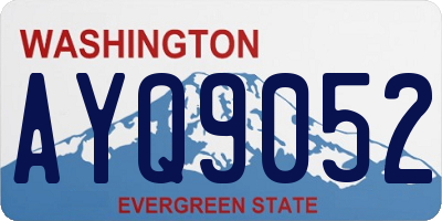 WA license plate AYQ9052