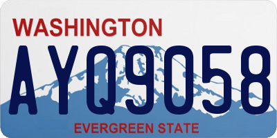 WA license plate AYQ9058