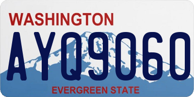 WA license plate AYQ9060