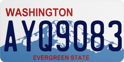 WA license plate AYQ9083