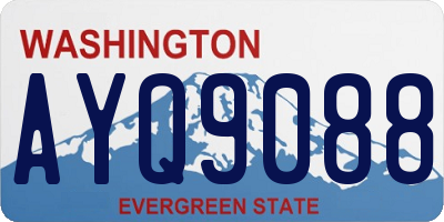 WA license plate AYQ9088