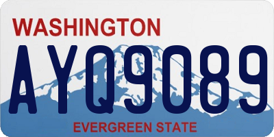 WA license plate AYQ9089