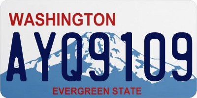 WA license plate AYQ9109