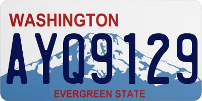 WA license plate AYQ9129