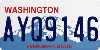 WA license plate AYQ9146