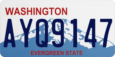 WA license plate AYQ9147