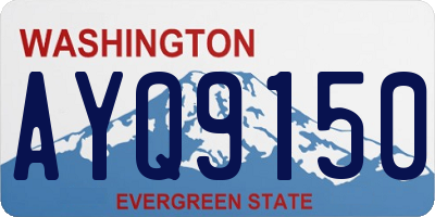 WA license plate AYQ9150