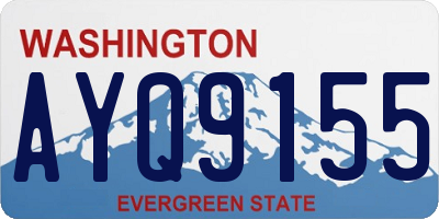 WA license plate AYQ9155