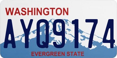 WA license plate AYQ9174