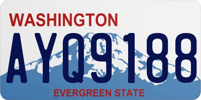 WA license plate AYQ9188