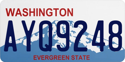WA license plate AYQ9248
