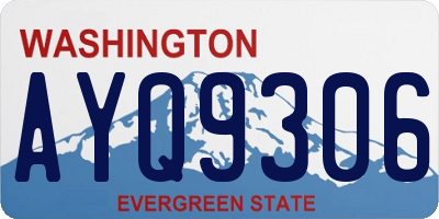 WA license plate AYQ9306