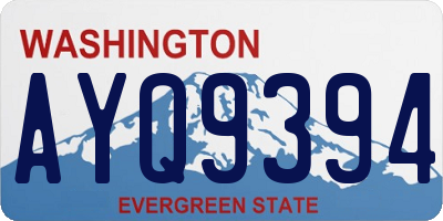 WA license plate AYQ9394
