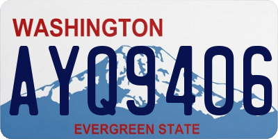 WA license plate AYQ9406