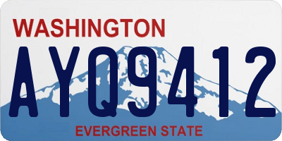 WA license plate AYQ9412