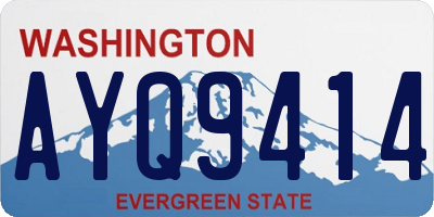 WA license plate AYQ9414
