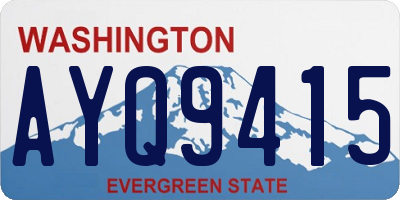 WA license plate AYQ9415