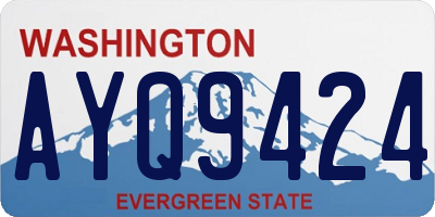 WA license plate AYQ9424