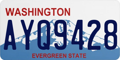 WA license plate AYQ9428