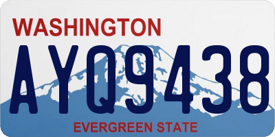 WA license plate AYQ9438