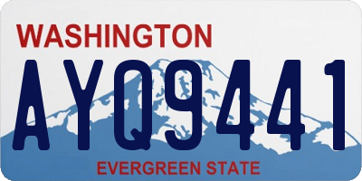 WA license plate AYQ9441
