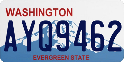 WA license plate AYQ9462