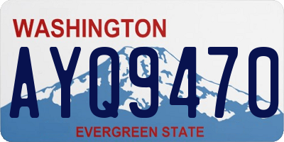 WA license plate AYQ9470