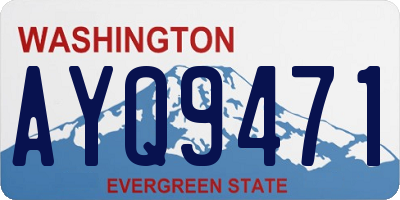WA license plate AYQ9471