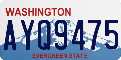 WA license plate AYQ9475