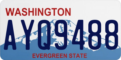WA license plate AYQ9488