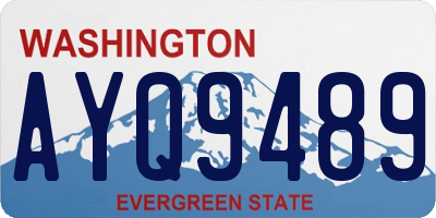WA license plate AYQ9489