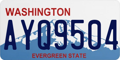 WA license plate AYQ9504
